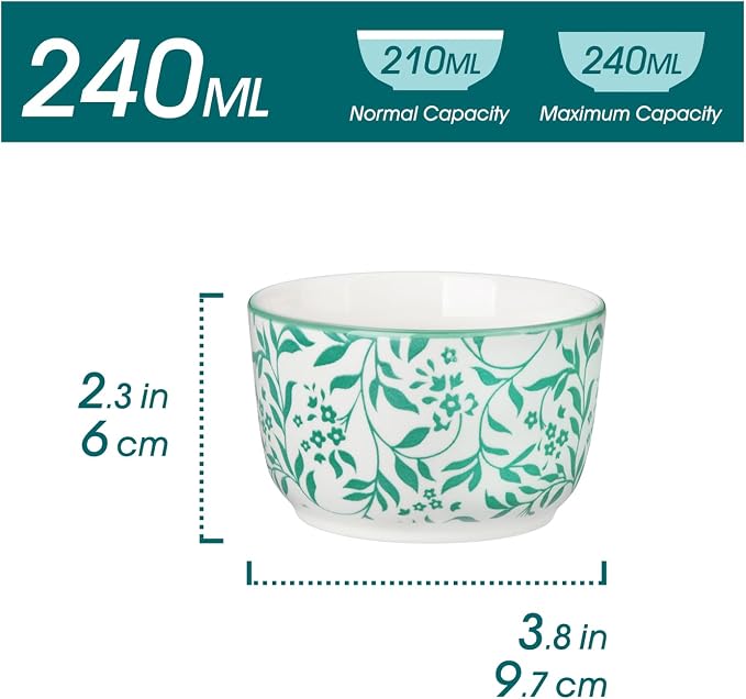 vancasso Selene 8 Oz Porcelain Ramekins Set of 6 - Image 2
