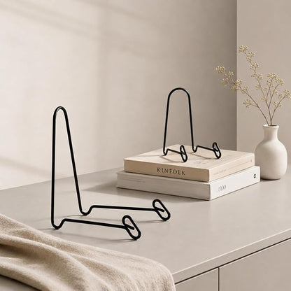 Artliving (4 Pack Black Display Stand Easel Iron Bowl Stands - Image 5