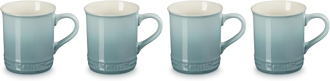 Le Creuset Stoneware Vancouver Mug, 14 oz. each, Sea Salt - Image 2