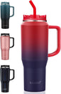 EALGRO 40 oz Tumbler with Handle, Insulated Tumblers with Lid and Straw | by EALGRO