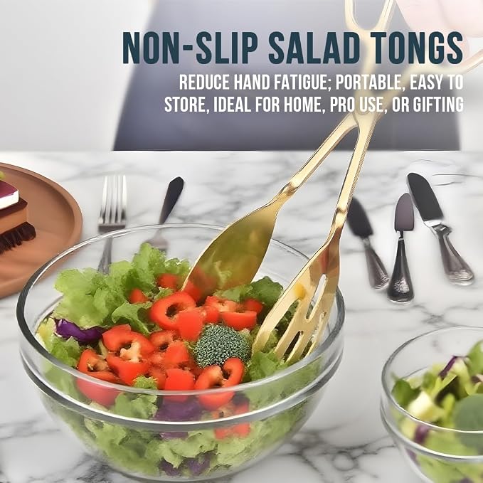 Salad Tongs for Serving 2 Pack - Image 3