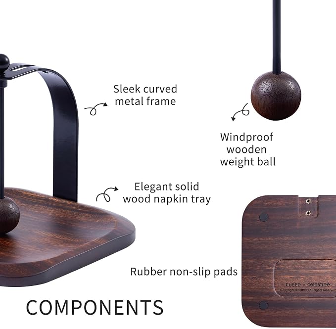 South American Rain Wood Napkin Holder - Image 4