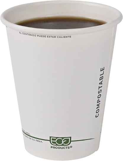 ECO PRODUCTS GreenStripe Disposable Paper Hot Cups, 8 oz - Image 9