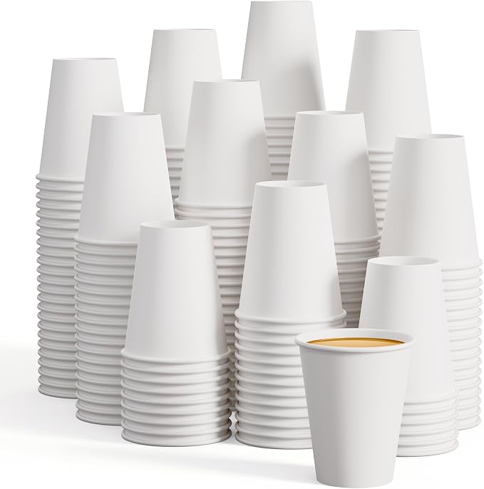 LITOPAK 240 Pack 12 oz Disposable Paper Coffee Cup, Suitable by LITOPAK