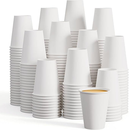 LITOPAK 240 Pack 12 oz Disposable Paper Coffee Cup, Suitable by LITOPAK