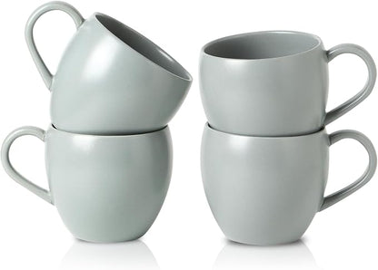 Coffee Mugs Set of 4, 16 oz Ceramic Coffee Cups by Tikooere