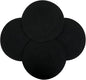4 Pack Round Woven Placemats,13.8 inch Plate Chargers Black Thick Place Mats Cotton Rope Braided Tablemats Rattan Tablemats Black Weave Placemats for Dining Table