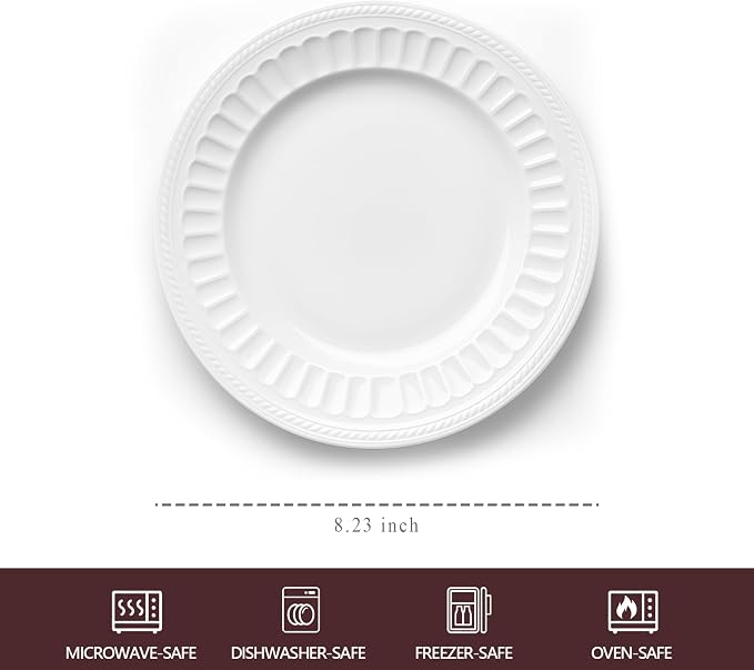 kanthea Bone China Appetizer Plates Set of 4, Serving Dishes - Image 3