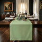 Signature Linen™ by D'Moksha Sage Green Table Runner 72 Inches Long, 100% Pure by DMokshaHomes