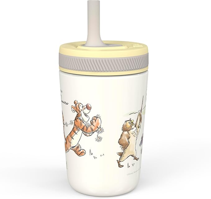 Zak Designs Disney Winnie the Pooh Kelso 12oz Leak-Proof Toddler Straw Cup | - Image 4