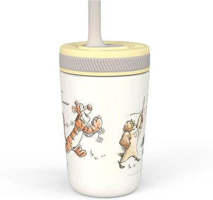 Zak Designs Disney Winnie the Pooh Kelso 12oz Leak-Proof Toddler Straw Cup | - Image 4