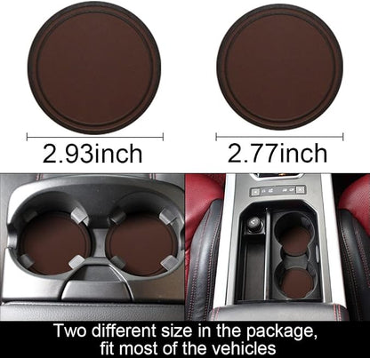 TripleAliners Cup Holder Insert Coasters Universal Fit | Leather Cup Holder - Image 7