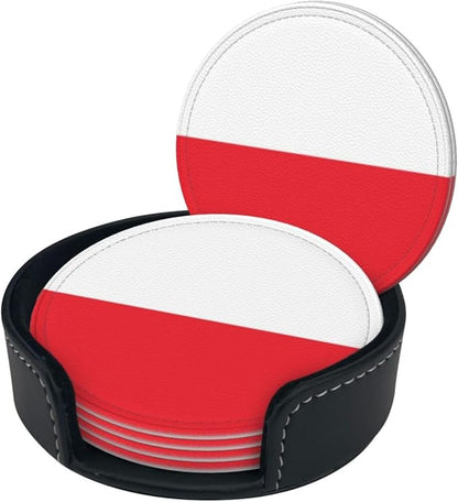 Polish Flag Coasters for Drinks - Image 2