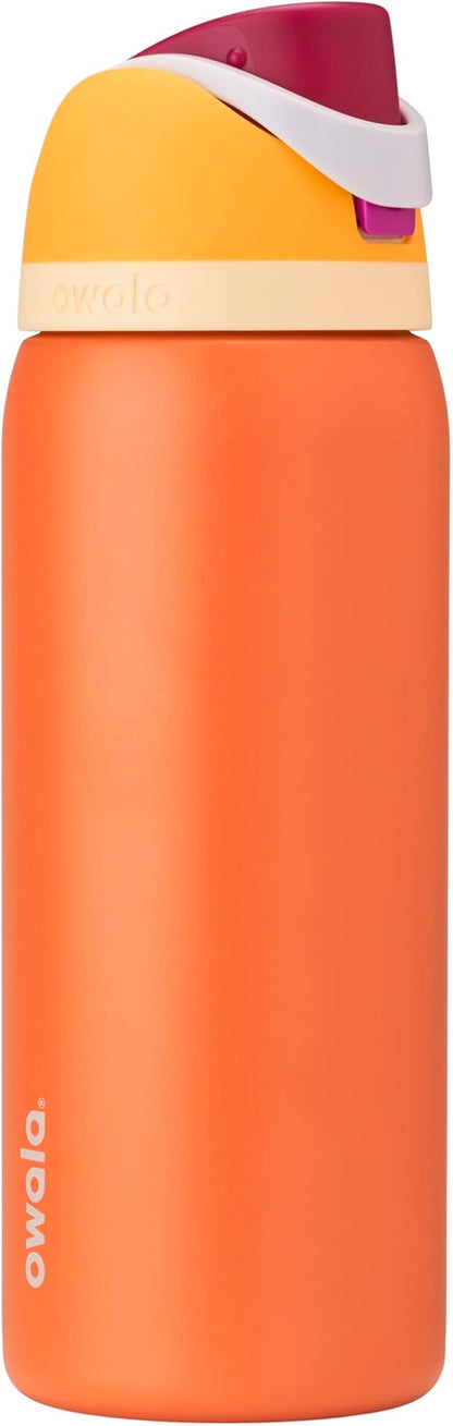 Owala FreeSip Stainless Steel Water Bottle 32 oz Citrus Crush by Unknown