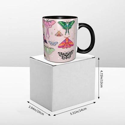 FyLybois Moth Coffee Mug 11 Ounce Mugs Ceramic Tea Cup Drinking Water Cups | - Image 6