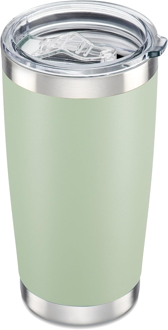 20 oz Tumbler with Lid Stainless Steel Insulated Tumblers Cups Travel Mug | by Orebigo