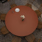 Round Table Cover - Can Be Used On Both Sides Waterproof and Easy to Clean Good Flatness Used for Dining Table(Brown+Gray Dia.48Inch)