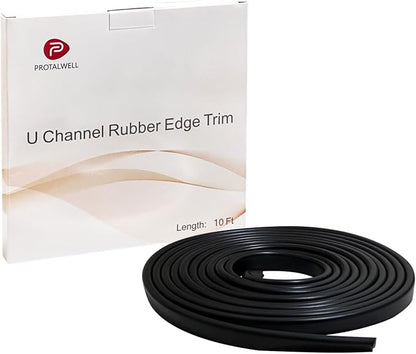 Rubber Edge Trim, 1/16" U Channel Edge Trim, Edge Protector, Length 10Ft - Image 4