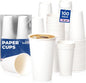 Fit Meal Prep 100 Pack 16 oz Disposable Paper Coffee Cups, Premium Hot Cups by FMPBRANDS