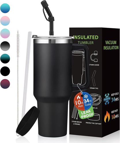 BENZZO Tumbler with Lid and Straw 40oz Stainless Steel Tumblers with Protective by BENZZO