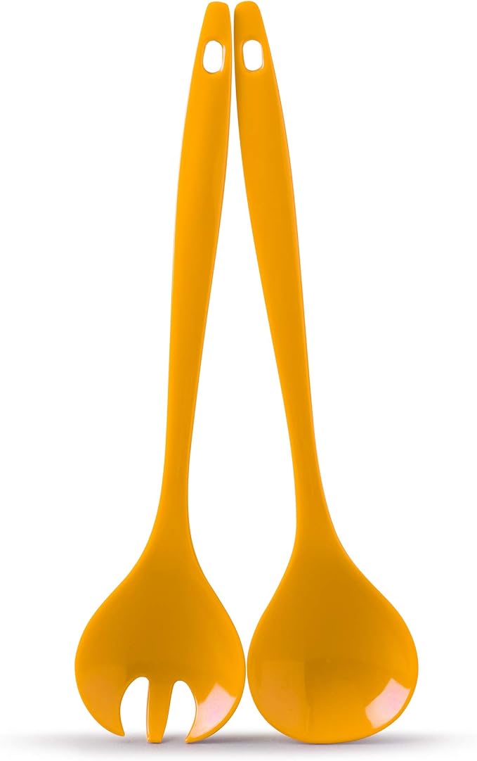 Zeal G205M Melamine Salad Server Set – Mustard by Zeal