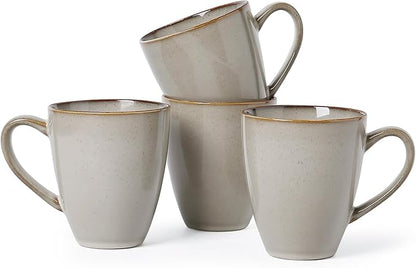 MONITO 17oz Ceramic Coffee Mugs Set of 4, Dishwasher&Microwave Safe, Reactive by MONITO