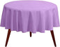 Gee Di Moda Round Tablecloth - 132 Inch Lavender Round Table Cloth for 72 to 96 Inch Round Tables - Heavy Duty Washable Fabric - for Buffet Table, Holiday Party, Dinner, Wedding & Baby Shower