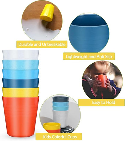 Homestockplus 8 Oz Wheat Straw Drinking Cups, Small Plastic Cups Reusable - Image 4