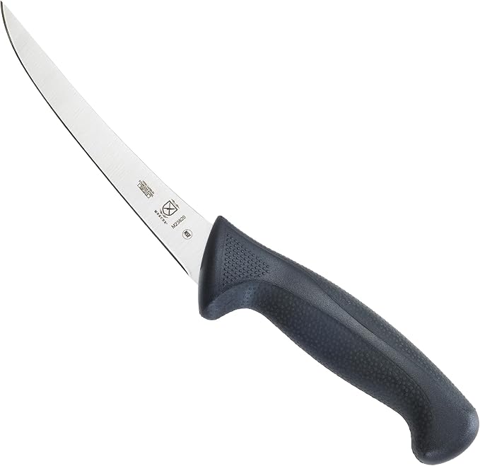 Mercer Culinary M23820 Millennia Black Handle, 6-Inch Curved, Boning Knife by MercerCulinary