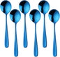 Buyer Star Bouillon Spoon Sets, 7-Inch Round Soup Spoons, Stainless Steel by BuyerStar