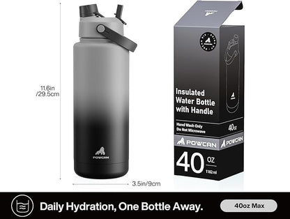 POWCAN 40 oz Insulated Water Bottle - Image 5