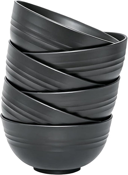 Unbreakable Wheat Straw Cereal Bowls Set of 6, 24 oz Microwave and Dishwasher by Unknown