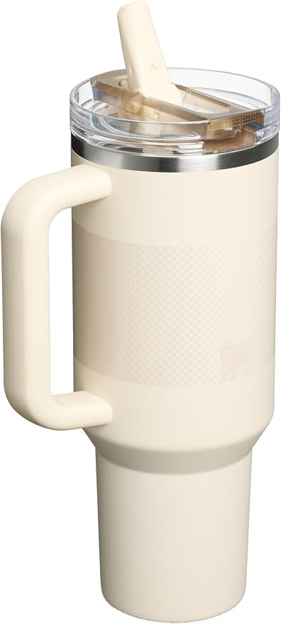 STANLEY Quencher ProTour Flipstraw Tumbler, 40 oz, Cream Fade | Built-In Straw - Image 3
