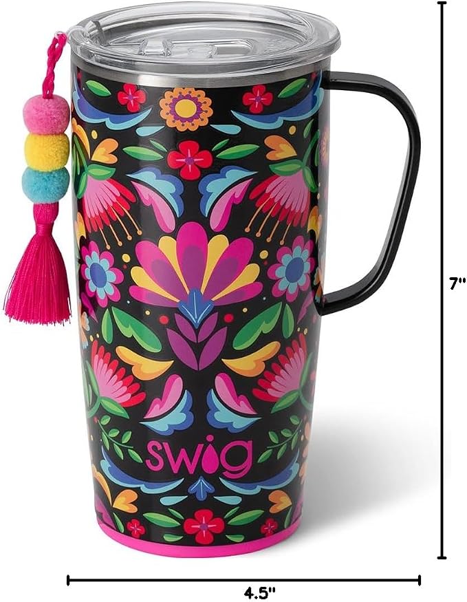 Swig Life Stainless Steel 22oz Travel Mug, Insulated Tumbler - Image 7