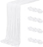 4 Pack White Cheesecloth Table Runner 20 x 120 inch Gauze Table Runners 10 FT by ACSUIT