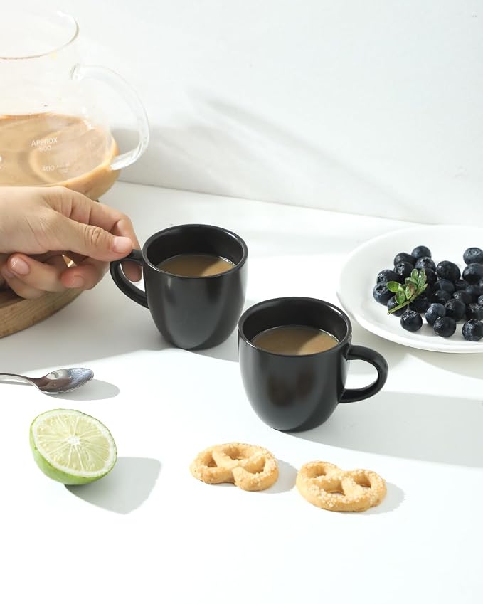 HASENSE 3 OZ Espresso Cups, Ceramic Demitasse Cups Set of 4 - Image 3
