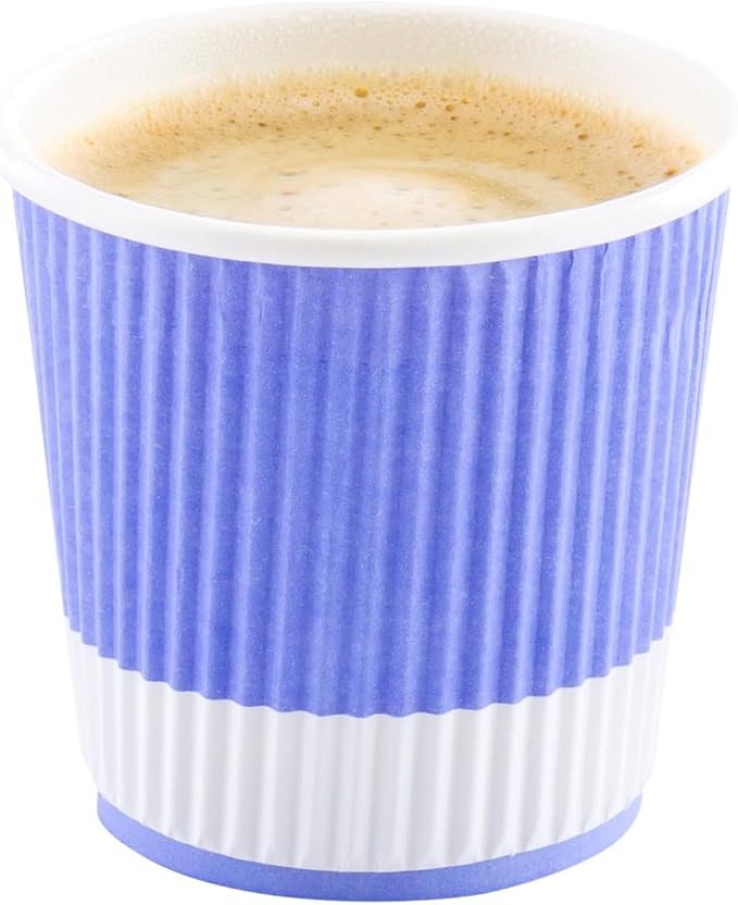 Restaurantware 4 Ounce Ripple Insulated Coffee Cups, 500 Double Wall Corrugated by Restaurantware