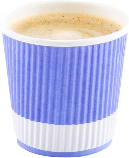 Restaurantware 4 Ounce Ripple Insulated Coffee Cups, 500 Double Wall Corrugated by Restaurantware