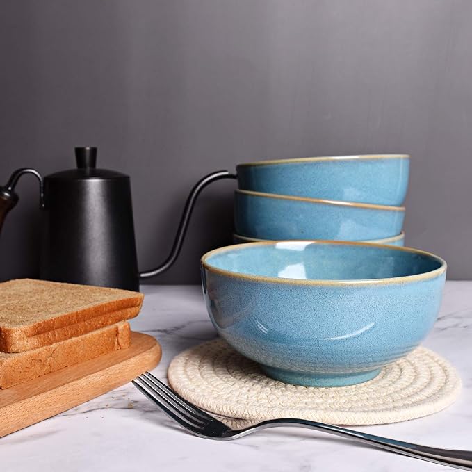 Ceramic Soup Bowl Set of 4, 24 Oz, Cereal Bowl - Image 4