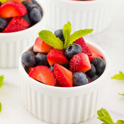 Restaurantware 5 Ounce Ramekin Bowls 10 Round Baking Ramekins - Microwave-Safe Oven-Safe White Porcelain Souffle Bowls Chip-Resistant For Appetizers Or Desserts