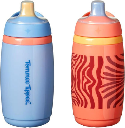 Tommee Tippee Active Spout Toddler Cups, 1-3 Years, 9oz | Pack of 2, Silicone by TommeeTippee