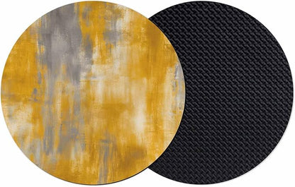 Orange Gray Coasters Set of 2, Absorbent Coasters by Unknown
