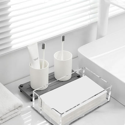 Fengzhe Acrylic Guest Towel Napkin Holder, Disposable Paper Towel Holder - Image 6