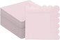 qiqee Grapefruit Pink Cocktail Dinner Napkins 5x5inch Disposable Beverage,Wedding, Birthday Party Dessert Wave Paper Napkins(120 Count)