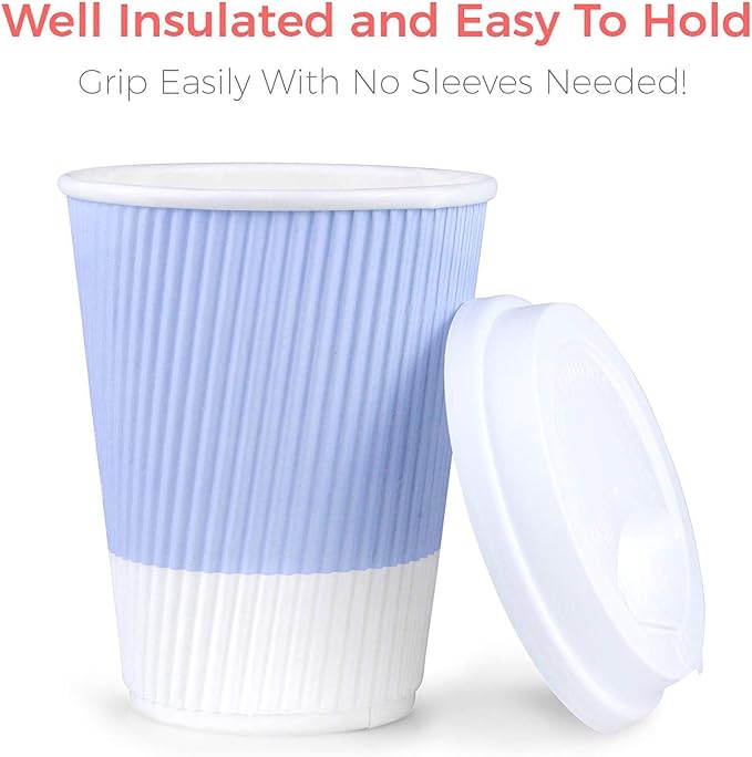 12 oz Disposable Travel Coffee Cups - Image 8
