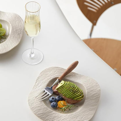 6-Piece Vintage Luxury 18/10 Stainless Steel Silverware Set - Image 6