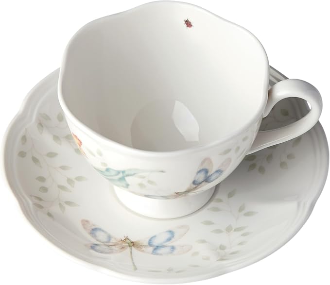 Lenox Butterfly Meadow Dragonfly Cup and Saucer Set - Image 2