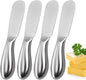 Butter Knives 4 Pieces Stainless Steel Cheese Butter Spreader Knife Set by MLURCU