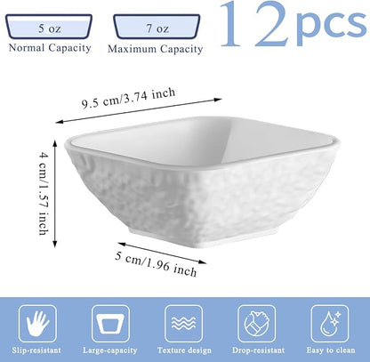 Kyraton Dip Bowls Set 12pcs 6oz, Condiment Server - Image 2