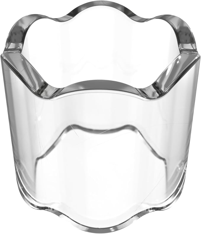 Scalloped Acrylic Napkin Rings Set of 4 – Elegant Crystal Clear Napkin Holders - Image 9